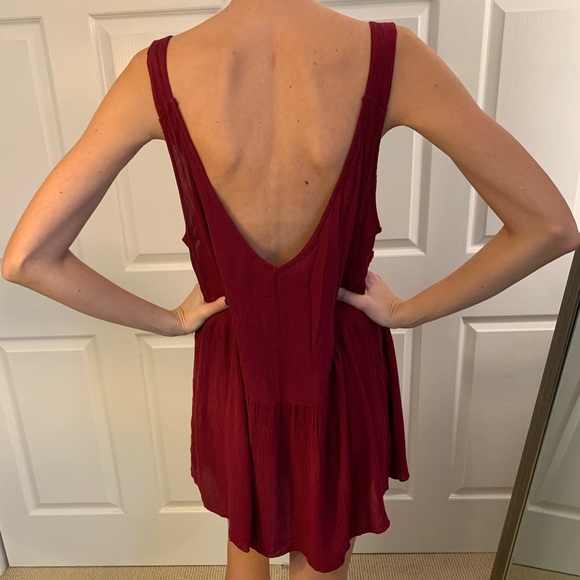 Raspberry Free People Embroidered Dress - Picture 2 of 7